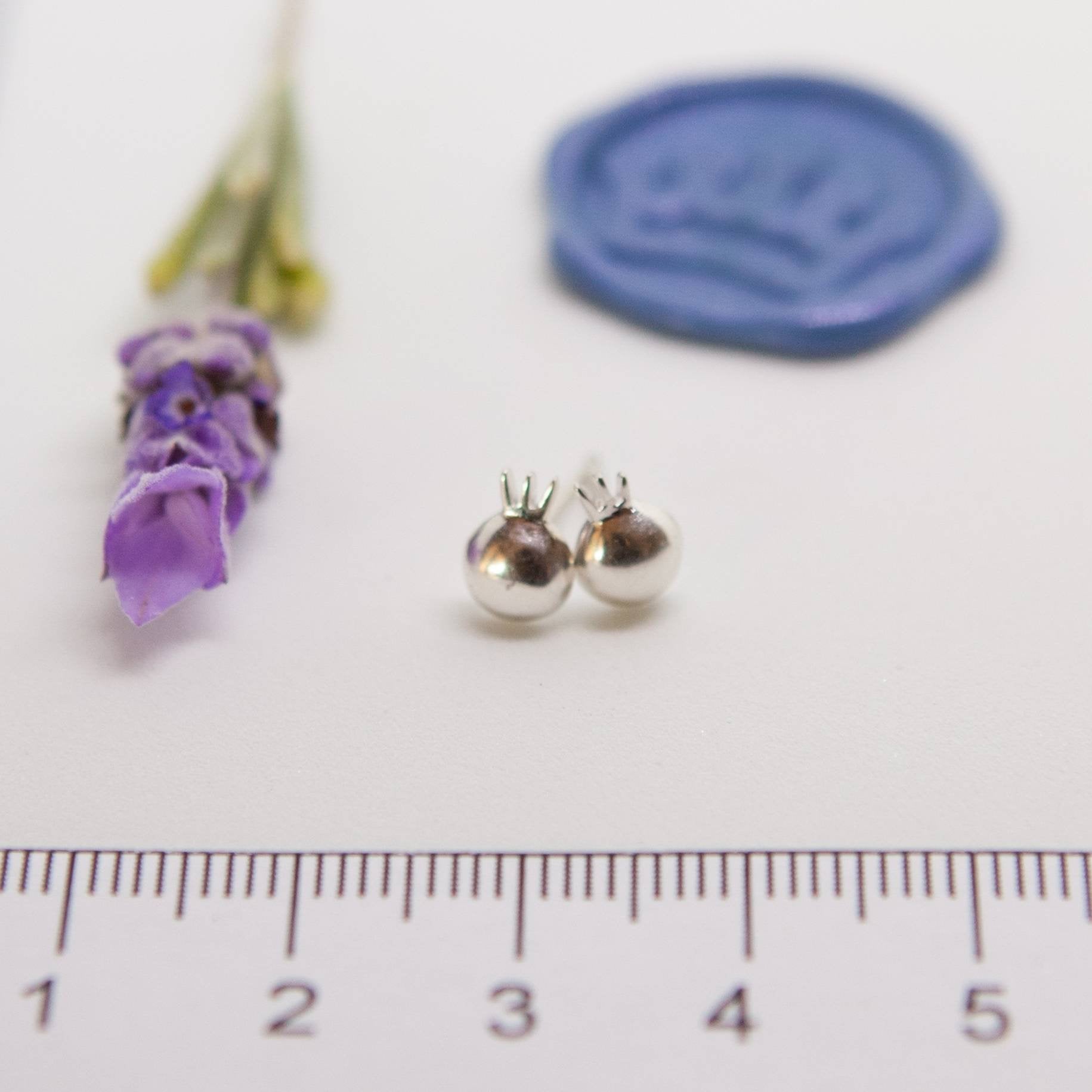 Pomegranate Studs - Elloise Jewelry