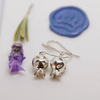 Pomegranate Ball Earrings with holes - Elloise Jewelry