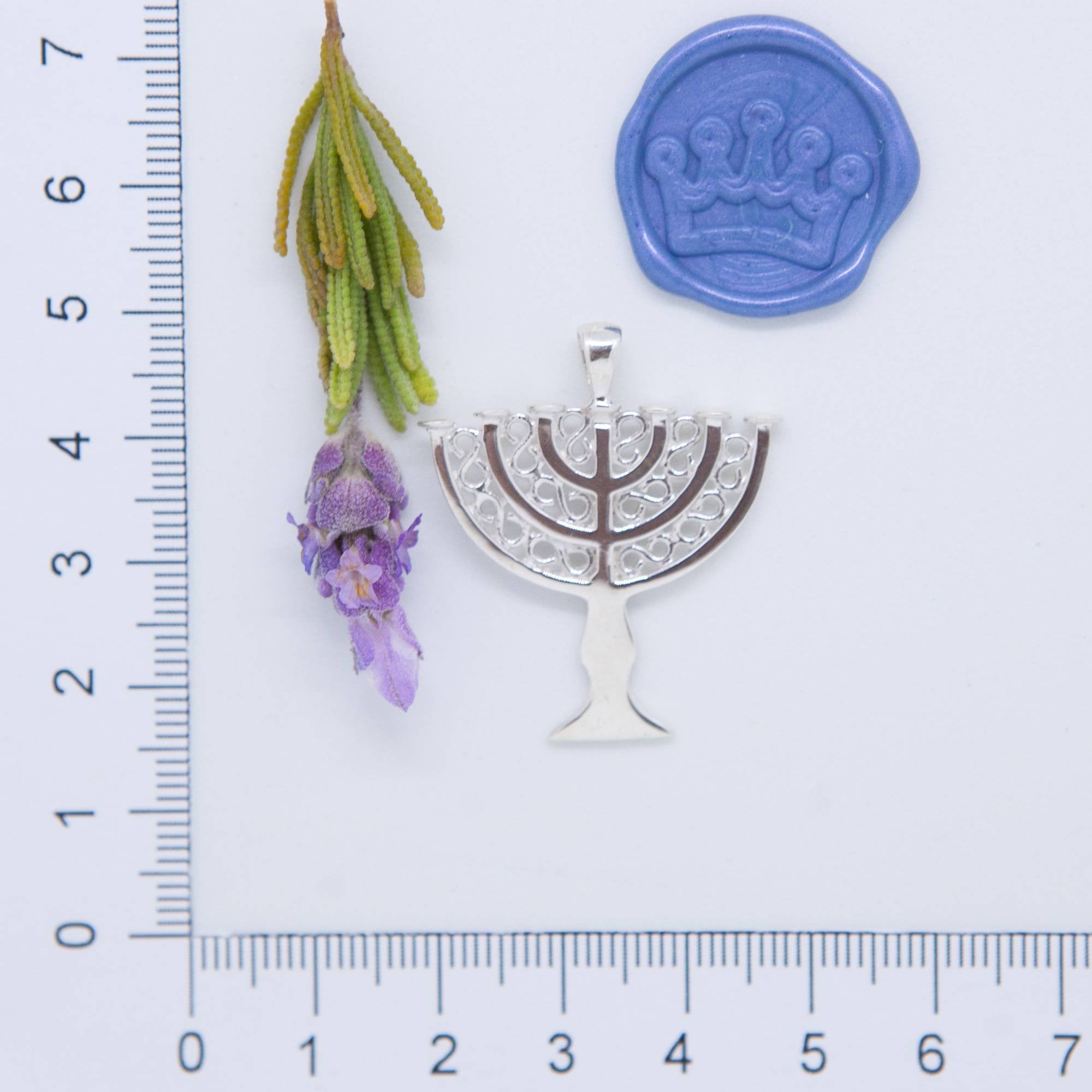 Menorah Pendant Large - Elloise Jewelry