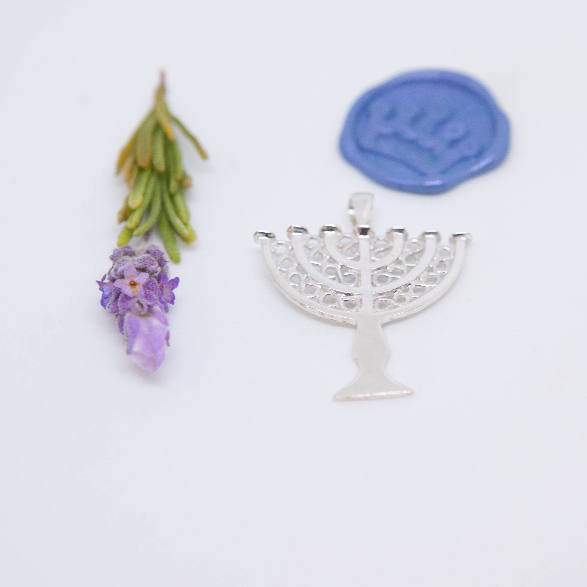 Menorah Pendant Large - Elloise Jewelry