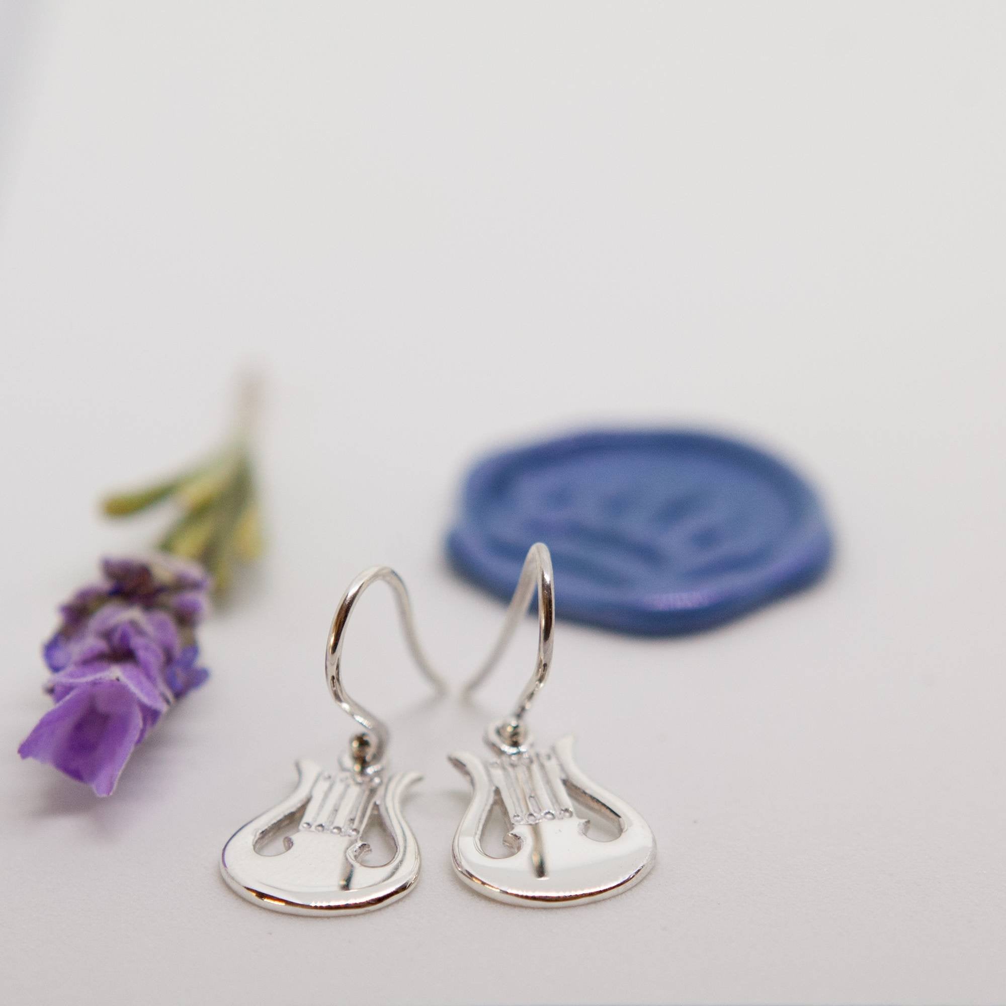 Harp Earrings - Elloise Jewelry