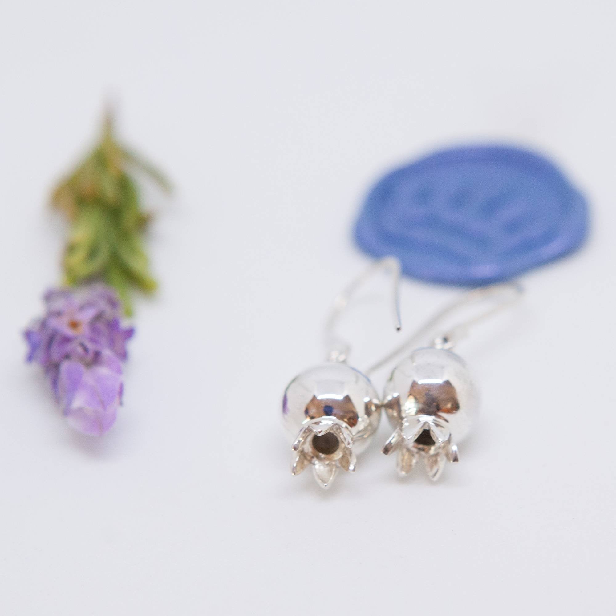 Pomegranate Bell Ball Earrings - Elloise Jewelry