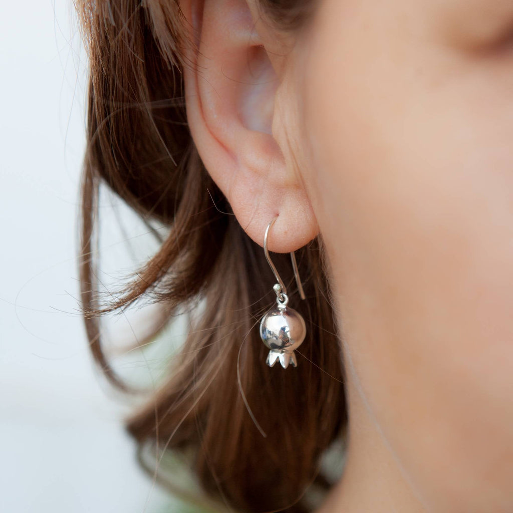Pomegranate Bell Ball Earrings - Elloise Jewelry