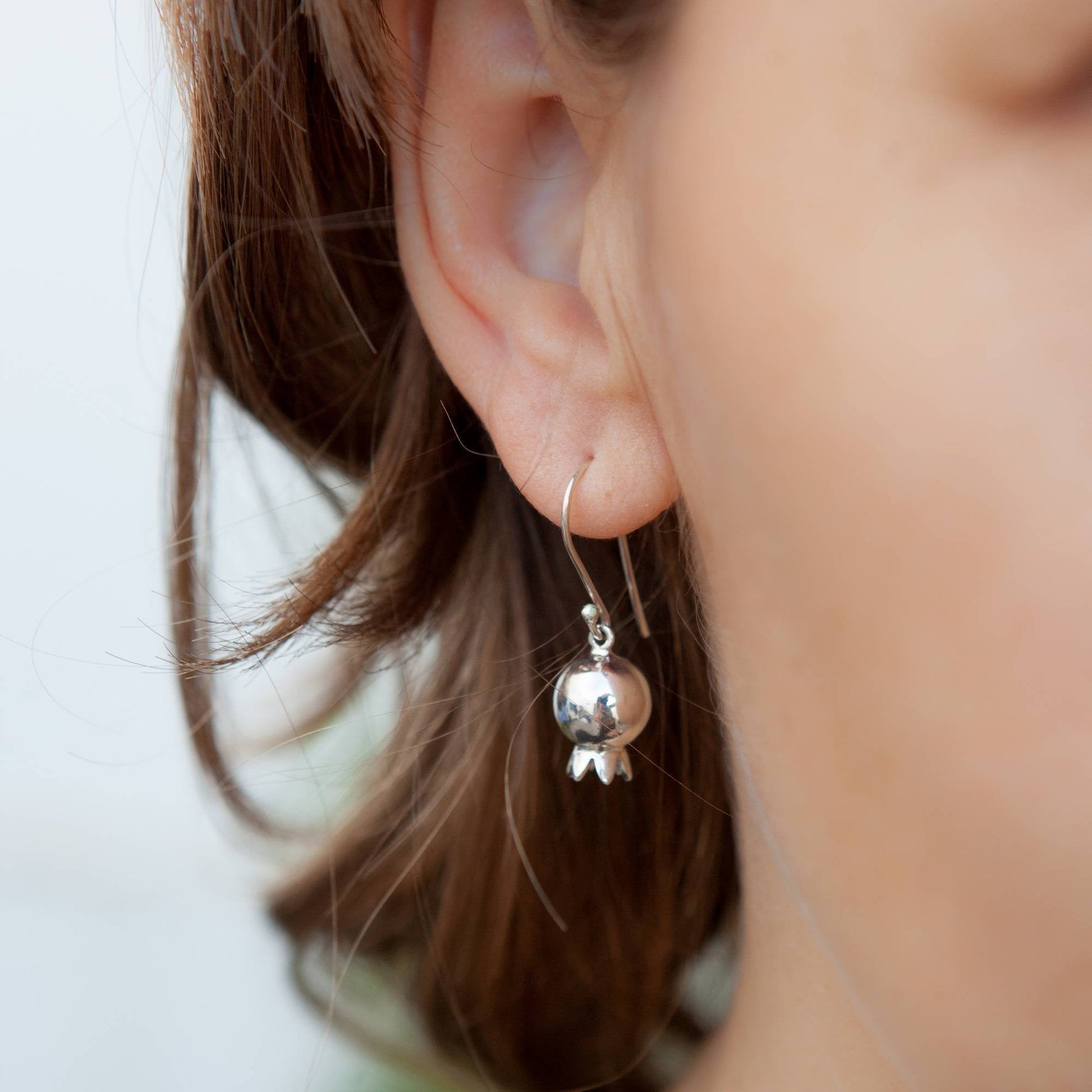 Pomegranate Bell Ball Earrings - Elloise Jewelry