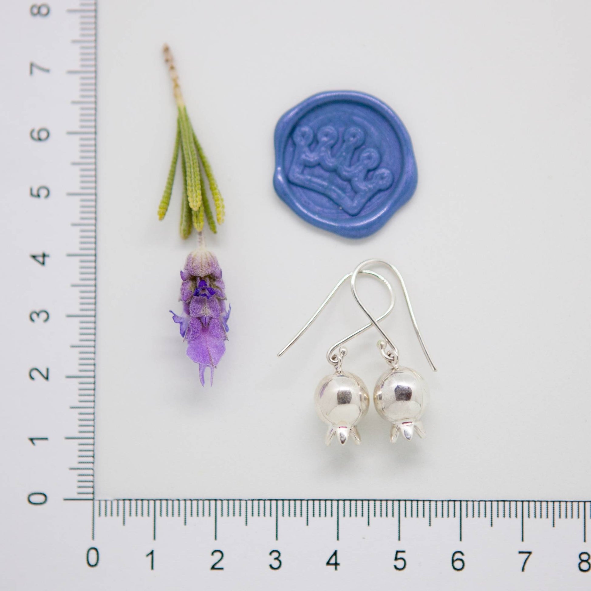 Pomegranate Bell Ball Earrings - Elloise Jewelry