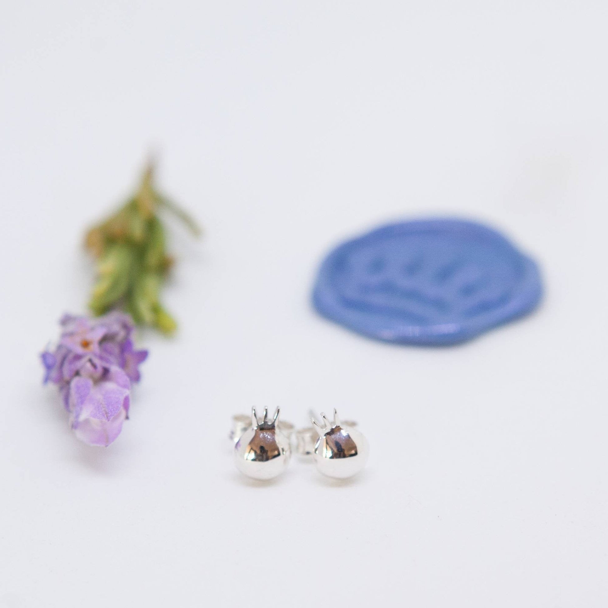 Pomegranate Studs - Elloise Jewelry