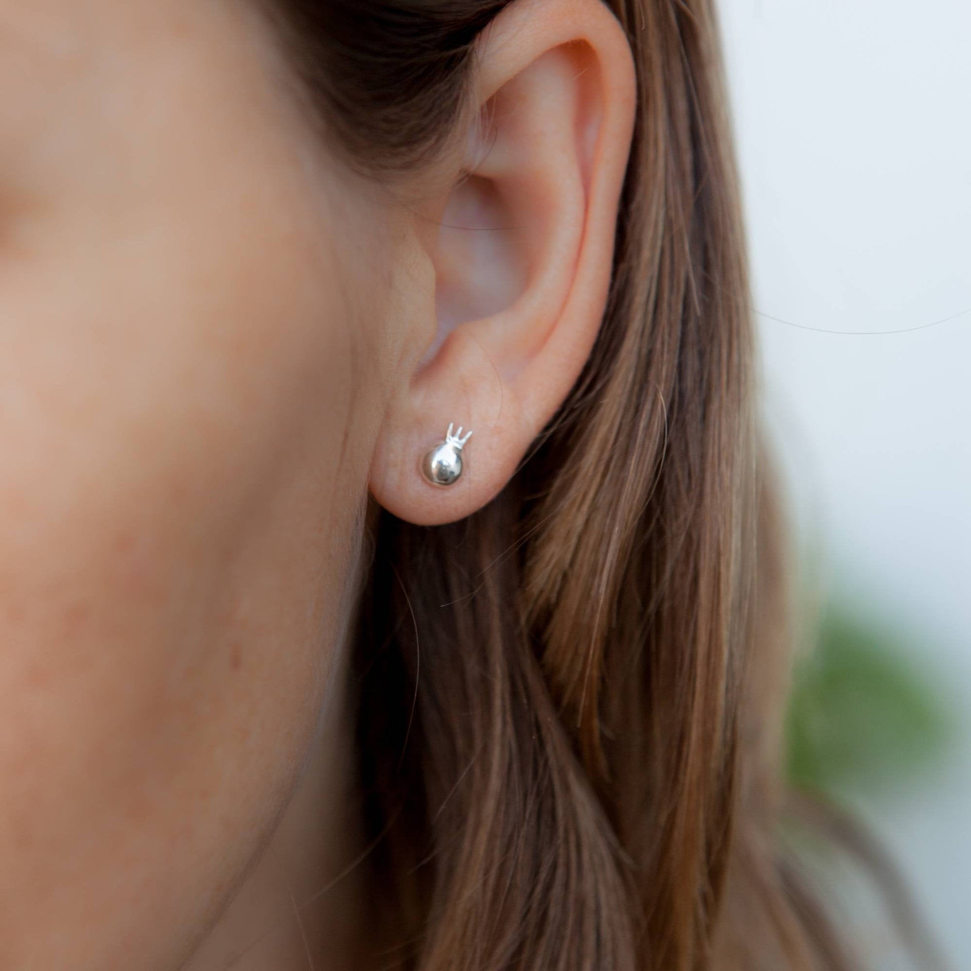 Pomegranate Studs - Elloise Jewelry