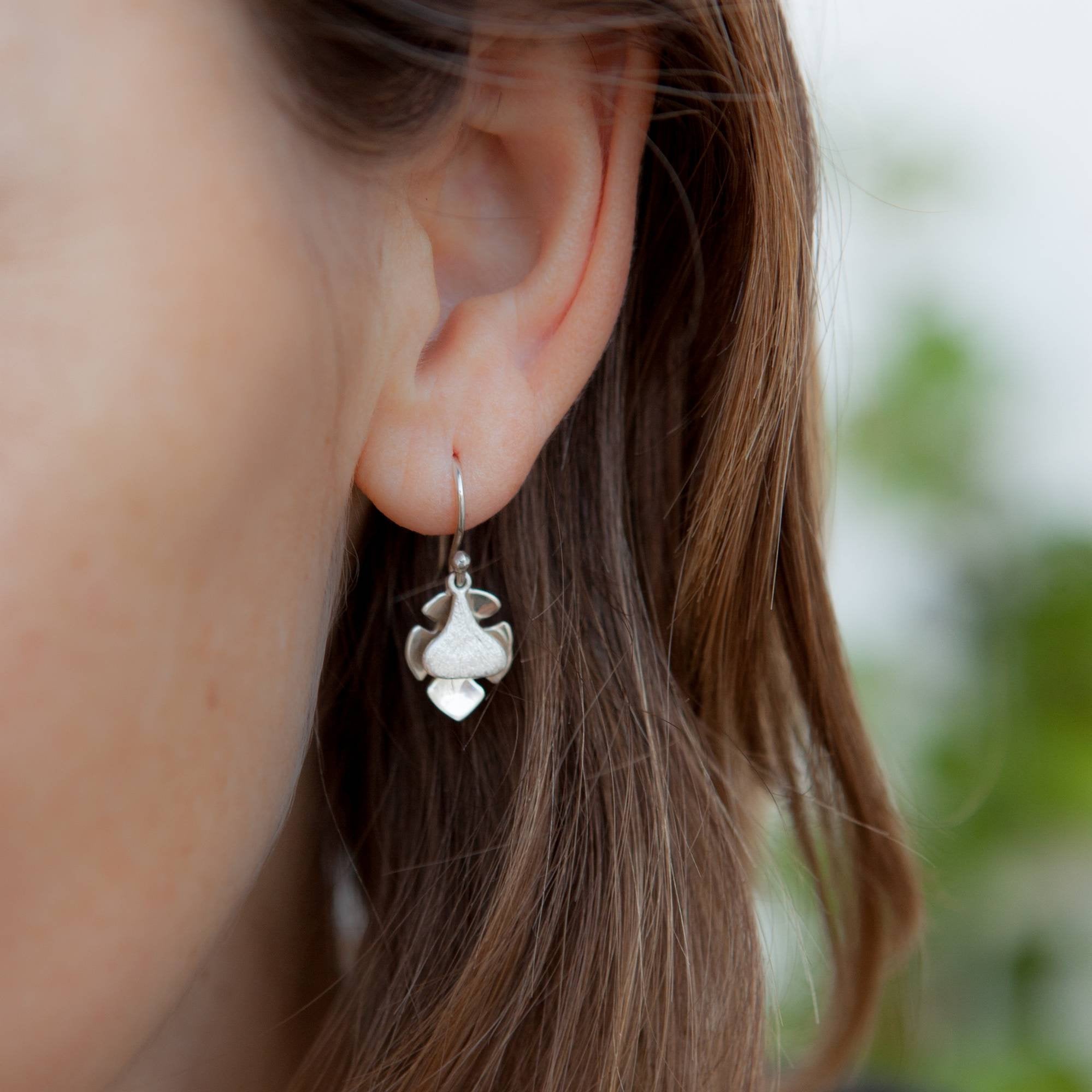 Fig & Leaf Earrings - Elloise Jewelry