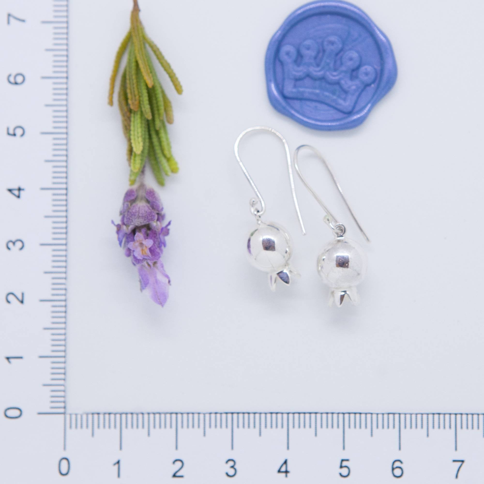 Pomegranate Bell Ball Earrings - Elloise Jewelry