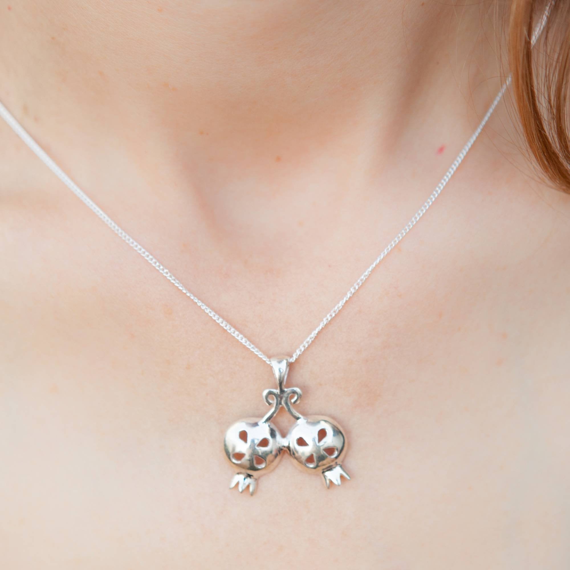 Pomegranate Pendant - Elloise Jewelry