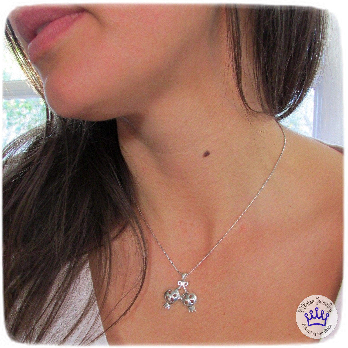 Pomegranate Pendant - Elloise Jewelry